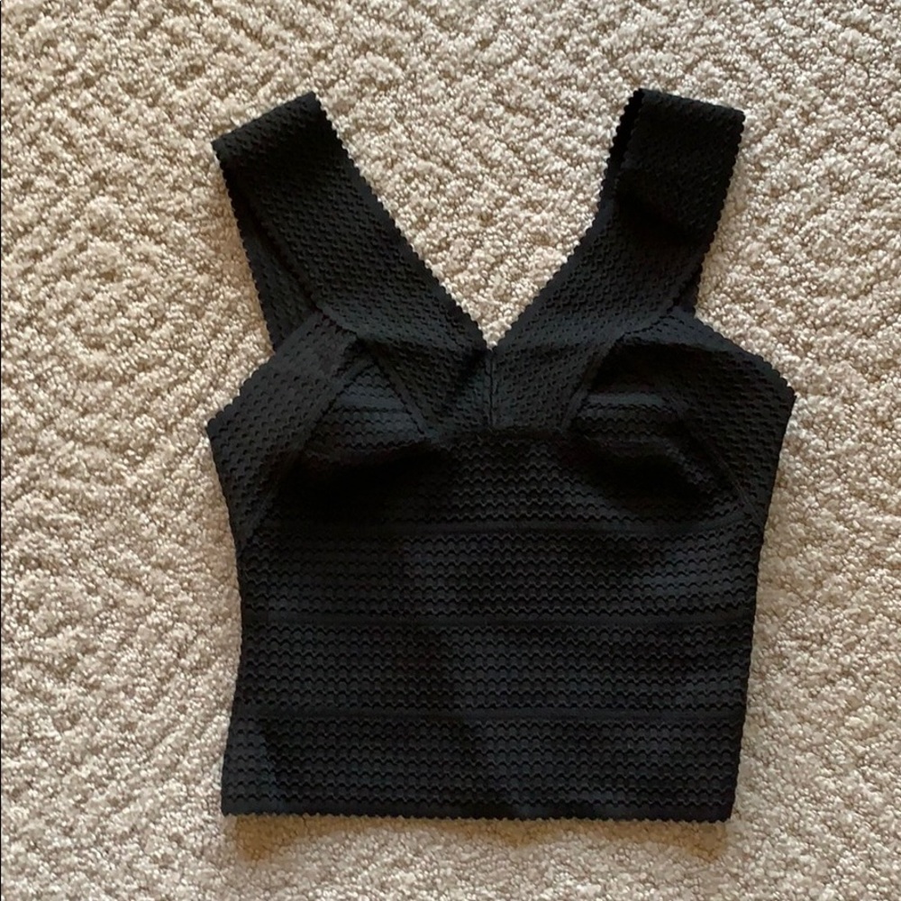 NWOT H&M Neoprene Crop Top